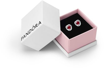 Pandora Timeless, Sparkling Herbarium Cluster Studs, Gift Box | Sterling Silver Stud Earrings, Pear & Marquise Stones Around a Round Centre, Matching Herbarium Pendant