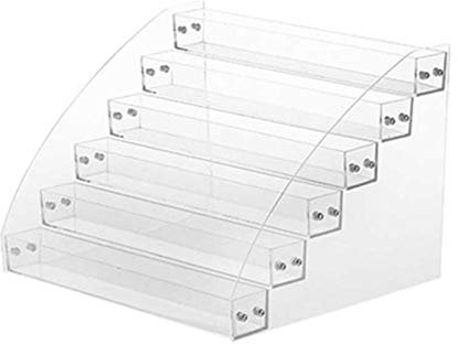 Estante de exhibición de maquillaje Acryli - Organizador de cosméticos acrílico - Estante para pintalabios | Almacenamiento de pintalabios - Soporte de esmalte de uñas | Soporte de aceite esencial