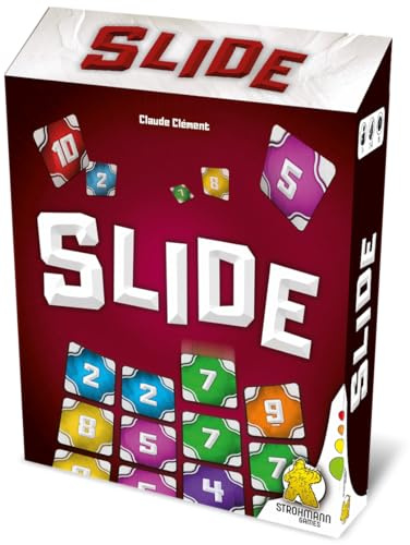 Strohmann Games, Slide, Familienspiel, Kartenspiel, 2-6 Spieler, ab 7+ Jahren, 15 Minuten, Deutsch, Rot, Blau, Grün, Gelb, Lila