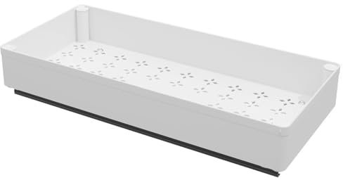 Glorlliant Teleskopschublade, Ausziehbare Schubladen Organizer Schublade Küche, Aufbewahrungsregale für Küchenschränke, Ausziehbarer Schrank Organizer, Pull out Drawer, 18 cm W x 40 cm D x 5.5 cm H