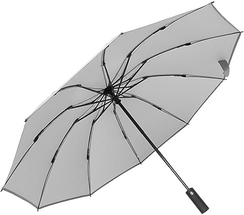 TINEASUR Parapluie Pliable Et Automatique Coupe-vent Anti-uv Pour Usage Extérieur Et Pratique Pour Pluie Soleil