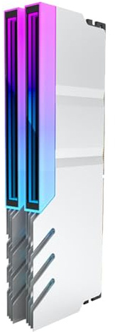 Dissipatore di calore per computer RAM, dissipatore di calore RAM,5 V con LED indirizzabile – dissipatore di calore Fin a 3 poli per la dissipazione di radiazioni per overclocking di giochi per PC