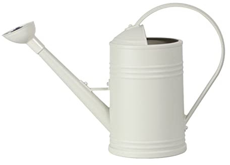 Attrezzi da giardinaggio Irrigatore Irrigazione 1. 8L Imitazione Secchio di latta Soffione doccia moderno annaffiatoio (beige, taglia unica)