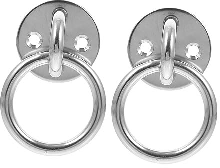 CHILDWEET Anneau D'ancrage Rond en Acier Inoxydable pour Plafond, Lot de 2