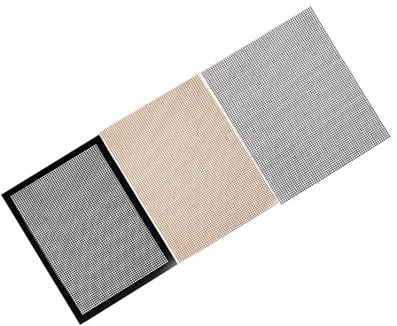 LOORGVEL 3pièces Tapis BBQ Fibre De Verre Non-adhésif Réutilisable Protection Plaque De Cuisson Et Plancha pour Grillades Plein Air Et Maison