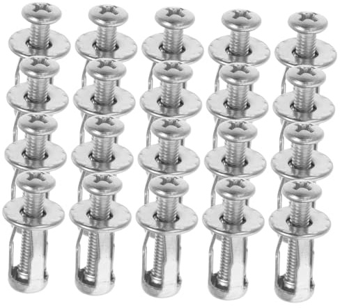DIYEAH 20pezzi Per Cartongesso in Metallo Di Espansione Di Fissaggio Per Cavità Cave Kit Di Riparazione Per Porte Cave Per Cavità Extra Corti