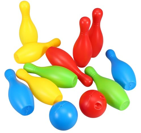 Didiseaon Bolos para Juguetes de Boliche para Interior y Exterior Juego Interactivo Familiar con Pines y Bolas para Actividades Deportivas Infantiles