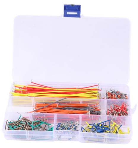 SOIMISS 560pcs Breadboard Jumper Wire Kit with Lengths Insulated Flexible Electrical Cable for Prototyping Solder Circuits Includes Storage Box for Organized Wiring Random Color