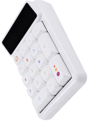 HINAYOSAN KM17 Pavé numérique ergonomique avec mise en veille automatique 17 touches Mécanisme remplaçable à chaud pour personnalisation USB C Pavé numérique