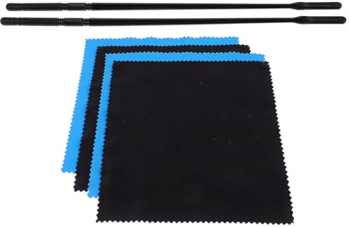 DECHOUS Querflöten Reinigungsset mit Reinigungsstäbchen und Flötenreinigungsstab für Instrumentenreinigung Inklusive Flötenwischer und Klarinettenreinigungstuch zur Gründlichen