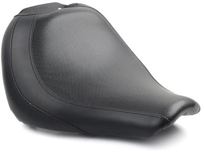 GXJ001 1pc Front Driver Rider Solo Seat Saddle Cushion Leather Black for Fat Boy FLFB Fat Boy 114 FLFBS Models 2018+ Motorbike
