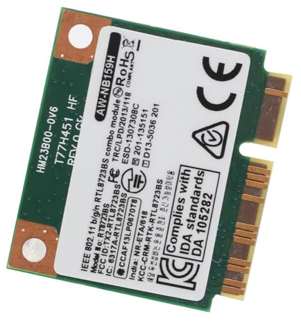 BONKZEBU Carte Réseau Fil Haute Vitesse 300 Mbps Prenant en Charge Le Protocole 802.11b/g/n Plug and Play Mini Carte Réseau PCIE pour étudiants, de Circuit imprimé