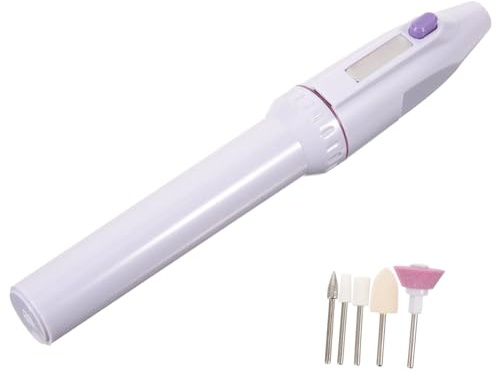 MOBUTOFU Taladro Eléctrico Máquina de Pulir Ligera de Abs para Uñas Acrílicas Portátil para Manicura para de Uñas
