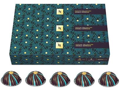 Nespresso Vertuo - Festive Collection Double Espresso - 30 Capsules Café