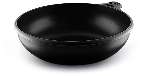 Casey Fundix Wok a induzione in alluminio fuso antiaderente da 4 litri, 28 cm, Nero