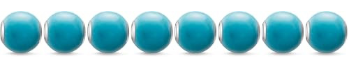 THOMAS SABO Damen Bead Howlith poliert türkis Karma Beads 925 Sterling Silber K0035-589-17