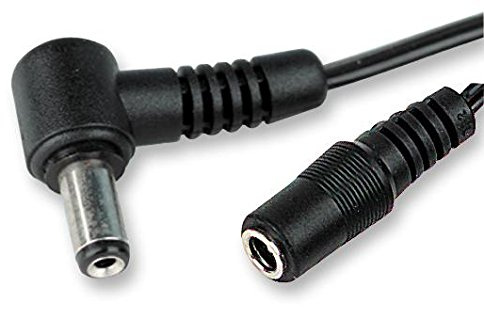 rhinocables CCTV Camera Cable Extension 2.1mm Right Angle 90 degree Socket to DC Power Plug Lead (3m)