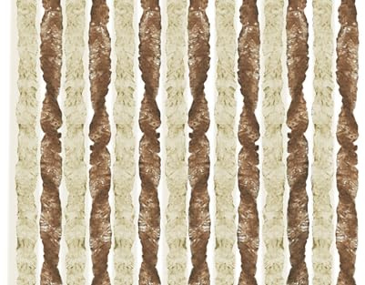 BRUNNER Campingartikel Chenille Vorhang 56 x 185 cm (dunkelbraun/beige braun)