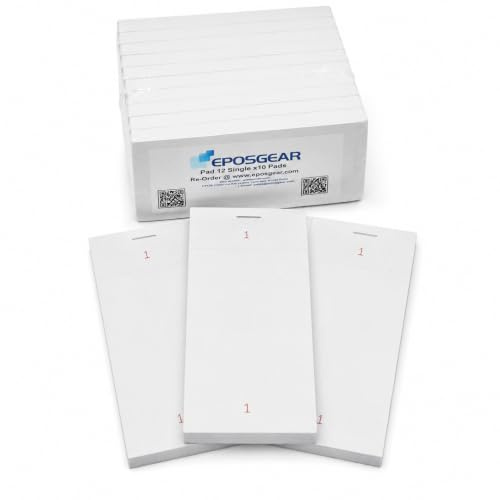 EPOSGEAR Single Copy Restaurant Cafe Takeaway Pub Food Waiter Waitress Numbered Order Pads - 63mm x 127mm (200)