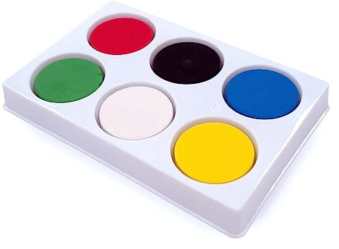 Major Brushes 6-teilige Blockpalette mit Farbe, Multipackung
