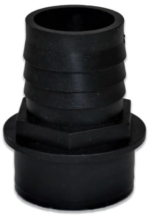 32mm Solvent Weld 1-Stepped Hosetail (Black) – for Flexible Hose (25mm ID) | Barbed Hose Fitting | Multi Hose Adaptor | Corrugated Pond Pipe