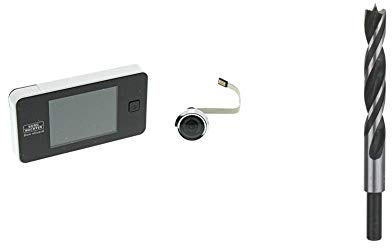 Burg Wächter Door eGuard DG 8100 elektronischer Türspion & Bosch Professional Holzspiralbohrer (Ø 14 mm)