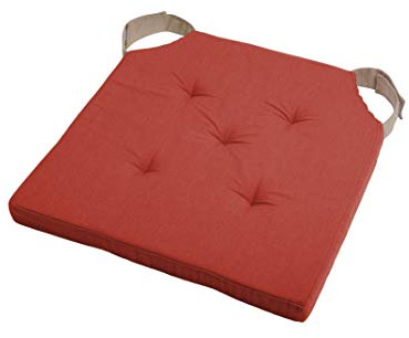 Stof - Galette de Chaise 38 x 38 x 4 cm - Duo - Terracotta