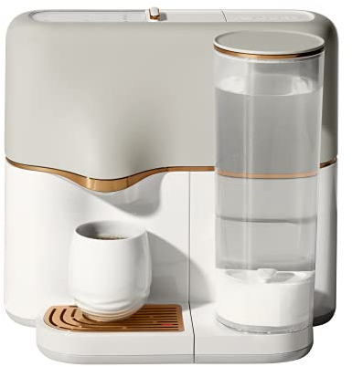 AVOURY One Teemaschine | Tee-Kapselmaschine | Inklusive Wasserfilter und 8 Teesorten in Kapseln | Farbe: Copper/Cream