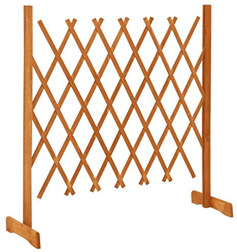 Tidyard Traliccio Estensibile da Giardino in Legno Massello di Abete 120x60 cm/120x90 cm,Recinzione Giardino Legno,Steccato in Legno per Giardino,Traliccio Estensibile Legno