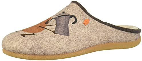 HOT POTATOES Jenbach, Pantuflas Hombre, Beige, 46 EU