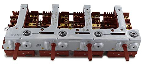 DL-pro Kochplattenschalterblock für Bosch Siemens Neff Constructa 096772 00096772 YH60-70 4er-Einheit 4facher Energieregler Schalterblock für Kochplatte Kochfeld Herd Backofen