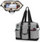 Damero Sacoche pour ordinateur portable pour enseignant, sac fourre-tout utilitaire pour enseignant multi-compartiments, sac de voyage pour enseignant, Gris