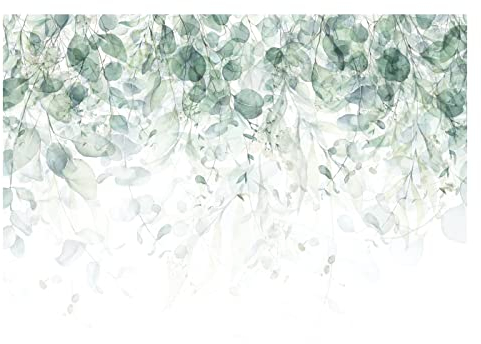 Papel Pintado Hojas colgantes Plantas Verde Salón Dormitorio - Incluye Pegamento - Fotomurales Pared Tejido No Tejido Decorativos Murales Fotográfico Moderno Decoración de Paredes (368x254 cm)