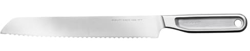 Fiskars All Steel Bread Knife, Total Length: 34.8 cm, Japanese Aichi Hard Steel, 1062883