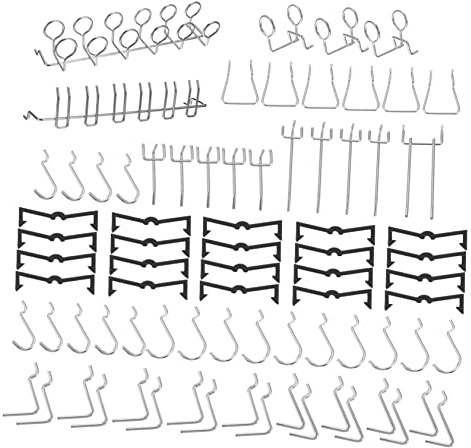 Angoily Strong Load-Bearing Metal Hooks Suitable for Display Rack Wall Hook Pegboard