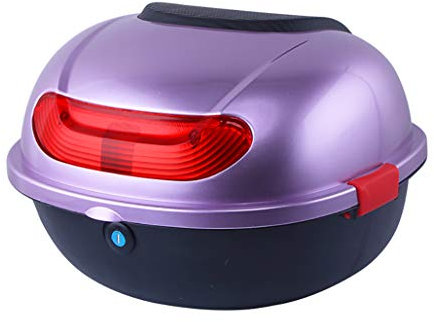 Caja superior de motocicleta, Caja superior de scooter de motocicleta Caja de equipaje de maletero trasero, Estuche de transporte de almacenamiento con respaldo suave, para caja trasera trasera de