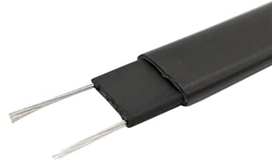 Pfeife Haus 10 Meter Dach-Enteisungs-Heizkabel, 12 V, 24 V, 36 V, 110 V, 220 V, 380 V, flammhemmend, selbstregulierend, Wasserrohr-Frostschutz, Ölfassschutz Boden Elektronik (Color : 12V 8MM Width)