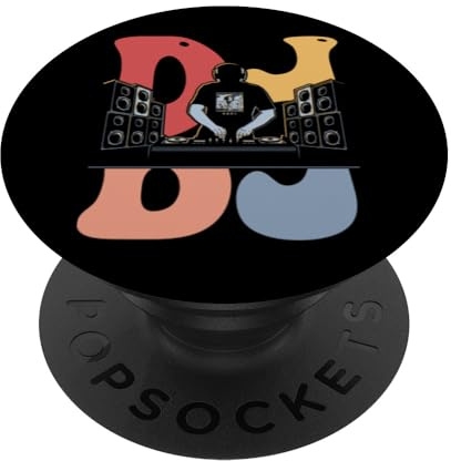 Dj Groovy Disc Jockey Tourne-disque PopSockets PopGrip Interchangeable