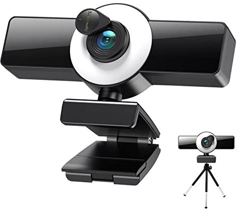 Cámara Web 3 Colores de Moda Webcam 4k Webcam 1080p USB Cubierta de protección de privacidad Webcam de Webcam 2k Cámara Web(8K with Tripod)