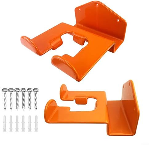 EpheyFIF 2 Pack Heavy Duty Garage Storage Hooks, Wall Mounted Grass Trimmer Rack, Garage Storage Organizer, Garden Power Tool Holder Organizer Hangers