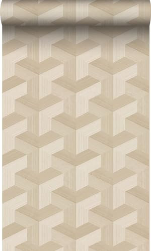 Origin Tapete 3D-Muster Beige 50 x 900 cm