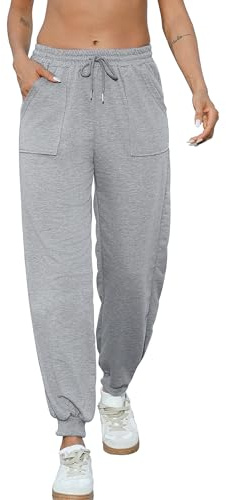 Nieery Pantalones Deportivos Mujer Pantalones Chandal Mujer Largos Pantalones Chandal con Bolsillos para Yoga Fitness Jogger Correr Casual