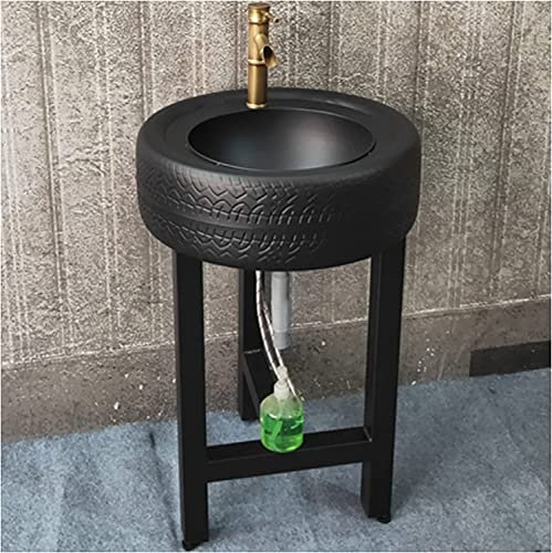 Lavandino da bagno autoportante – Design artistico moderno per hotel e case – lavabo salvaspazio senza specchio