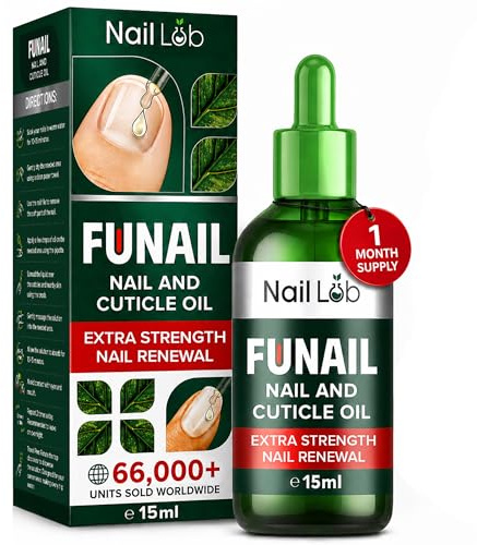 NAIL LAB Premium Fu Nail Elixir for Toenails - 15 ml Small | Travel Size | Extra Strong Nail Care Strengthener | Contains Tea Tree Oil | Repair Damaged Nails & Cuticles | Anti-Fungus Supplies