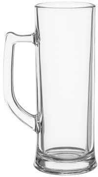 Bierkrug 0,3 l mit Gravur – Glaskrug mit Henkel – personalisierbar – Made in Austria – klassisches Design