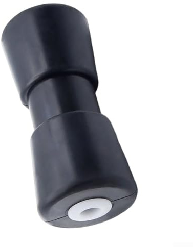 Rouleau d'arc de remorque marine, en caoutchouc noir, 19,05 x 8,41 cm, très résistant aux rayures pour yachts, bateau, coque de protection