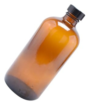 ZUNOXAZ 4 Piezas Botellas de Vidrio Marrón con Tapa Hermética Multifuncionales para Almacenamiento de Miel y Reutilizables y Ecológicas para Uso Doméstico