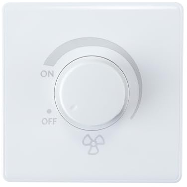 WANGCL Interrupteur mural, type ventilateur de plafond, variateur d'intensité pour ventilateur de plafond à économie d'énergie 10 A CA 250 V