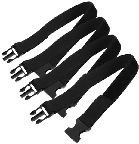 VICASKY Kit di Sicurezza per Ragazzo Ragazza 4 Cinghie Regolabili in Poliestere Nero per Armadietti e Cassetti, Resistente e Facile da Installare, per Cucina e Casa