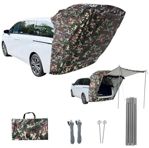 Toldo para Autocaravana con Paredes Laterales, Toldo Impermeable y Resistente al Viento con 4 Paredes, Incluye Mosquiteras. Mástiles y Bolsa de Transporte (7)